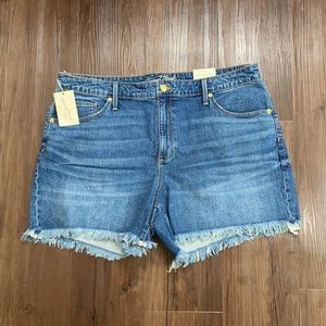 Plus size NTW 20W high rise shortie jean shorts from Universal Thread.